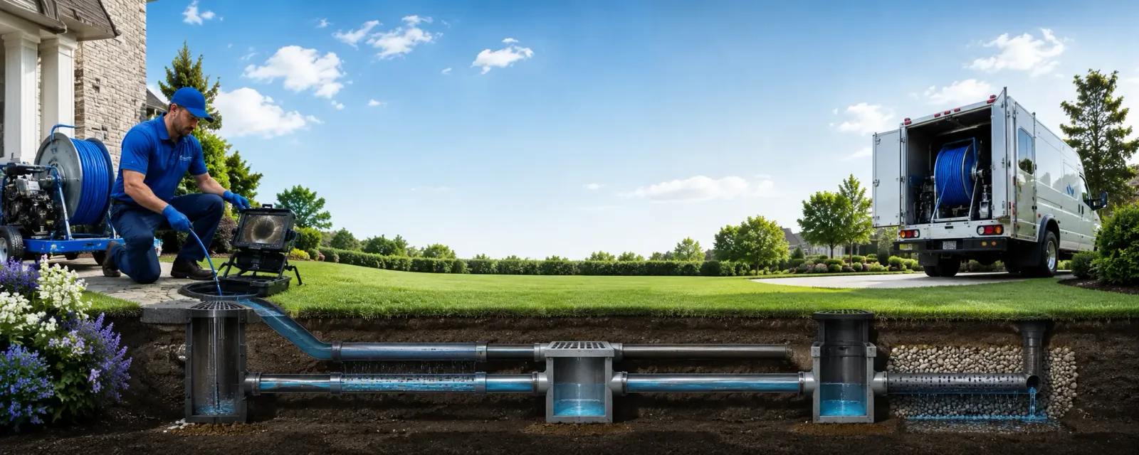 Outdoor drain cleaning information for North Buena Vista, IA